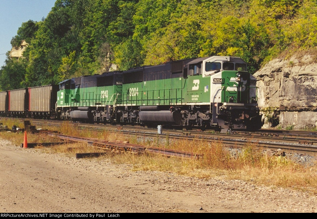 Empty coal train rolls east